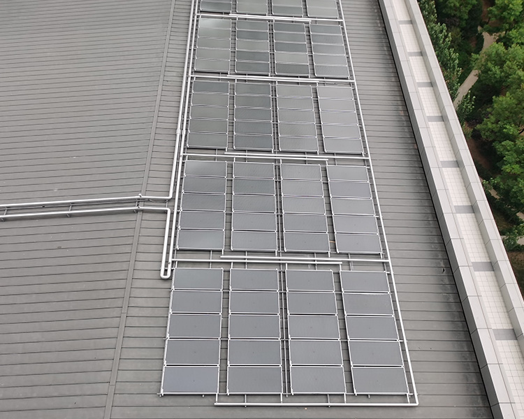 太原萬馬商務(wù)中心海爾平板太陽能熱水工程